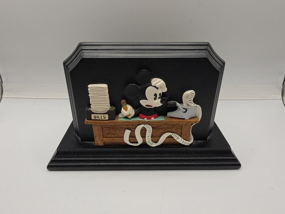 Mickey Mouse Letter Bill Holder Vintage Disneyland Disney World Collectible